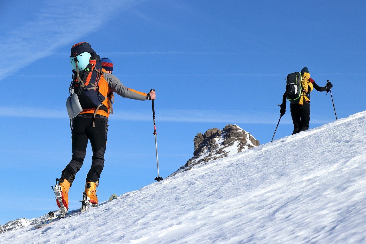 mountains, snow, ski